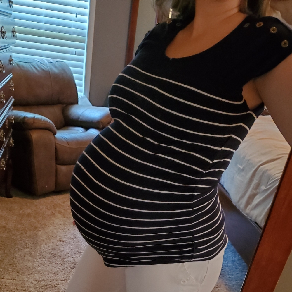 Striped Maternity Shirt